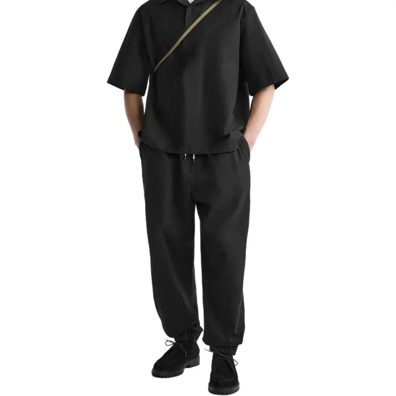 ZARA Casual Pants Men Black-6
