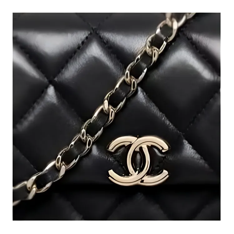 CHANEL Leather Crossbody Bag, Shoulder Bag Women's Black-4
