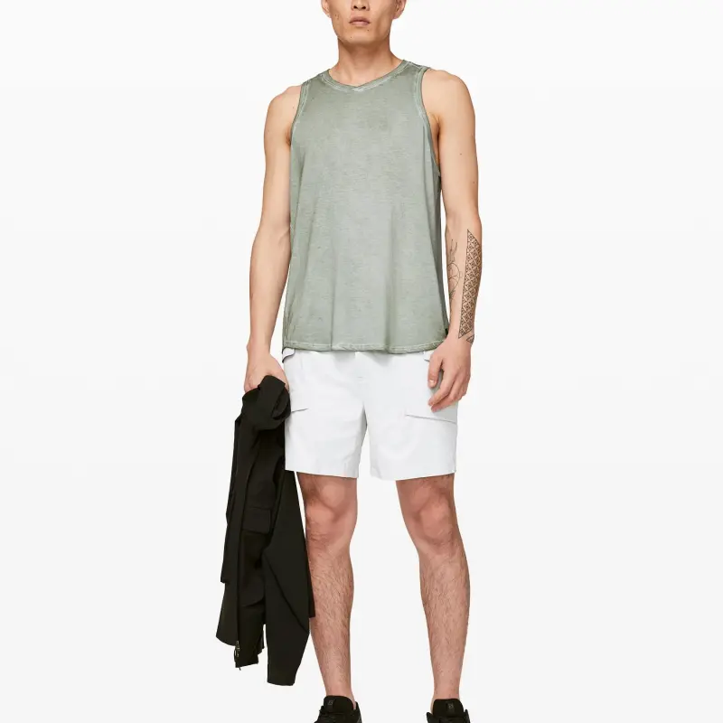 Lululemon Tank Tops Men's Gray/Green Multicolour-2