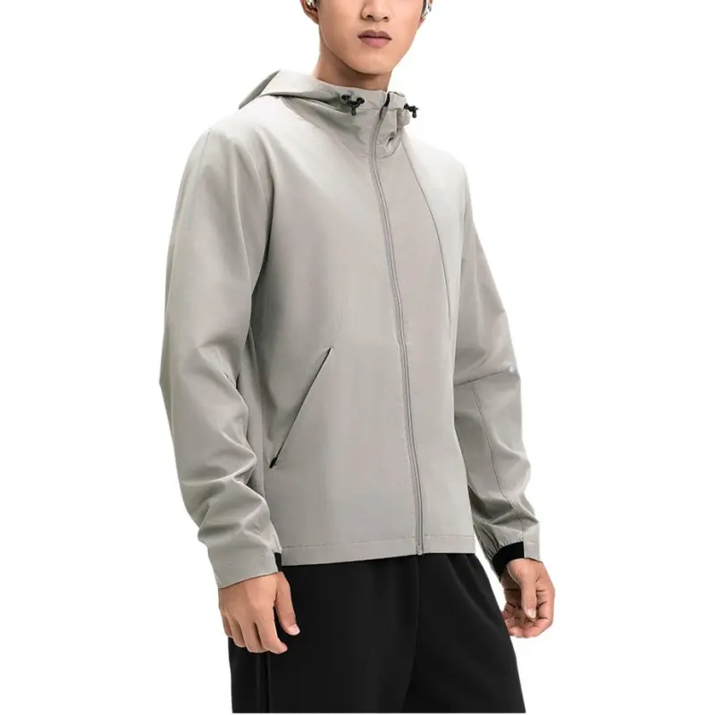 Asics Men Running Jackets Coats Men's Khaki-5
