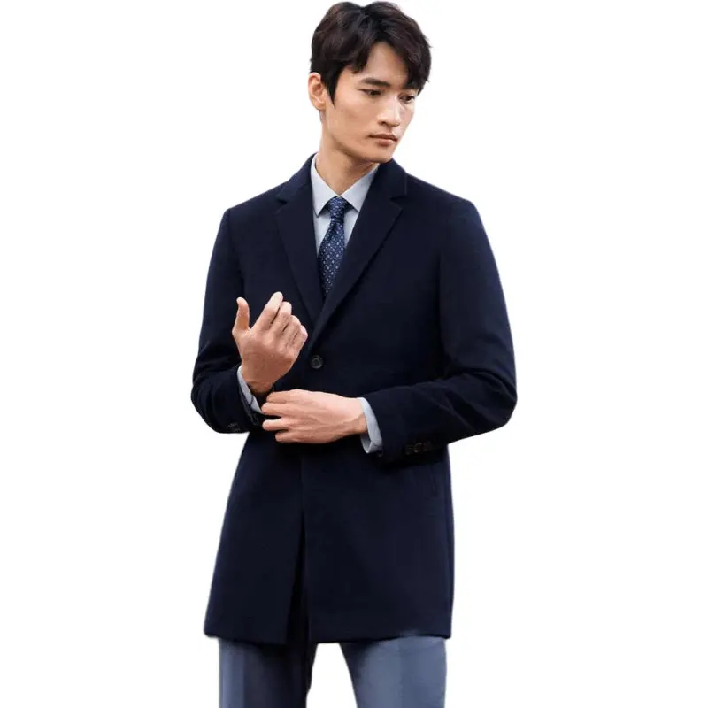 SAINT ANGELO Coat Men's Navy Blue-1