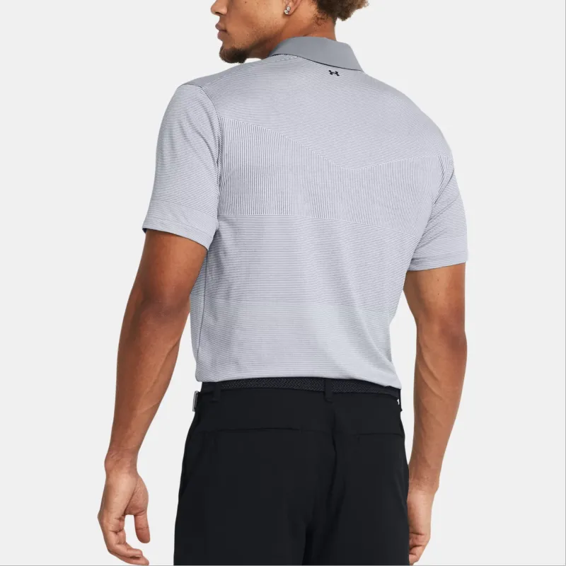 Under Armour Tour Tips Polo Shirt Men's Steel-3
