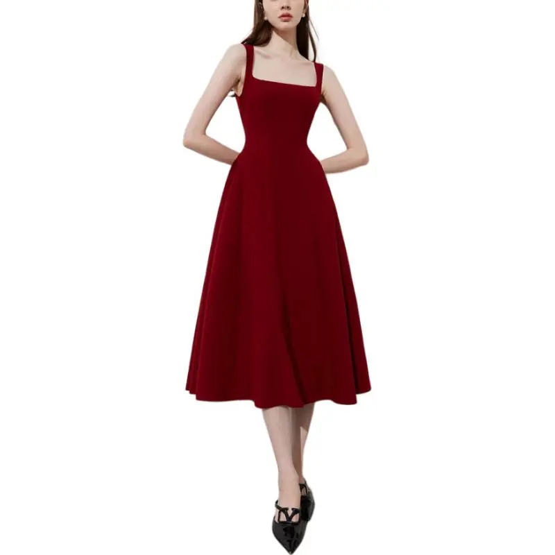 DPLAY Slip Dresses Women's Ancora Red-3