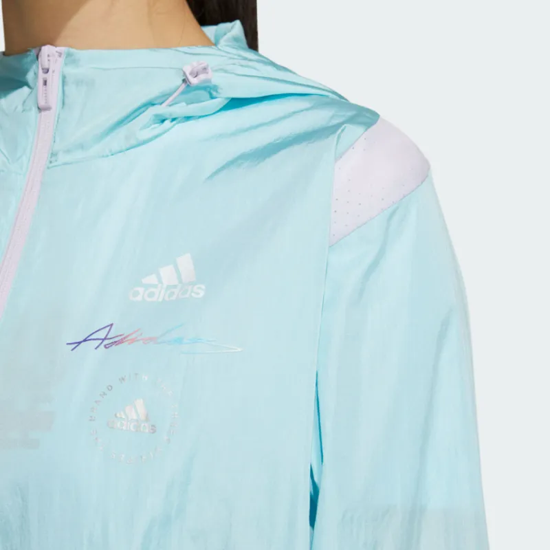 Adidas UST WINDBREAKER Jackets Coats Women's Sea Blue/White-4
