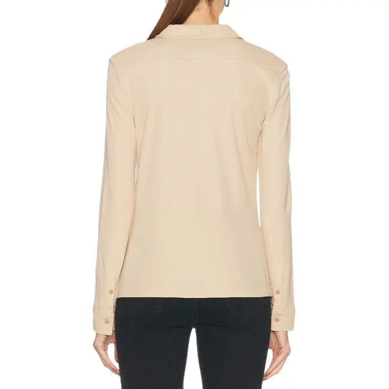 NILI LOTAN Polo Shirt Women's Khaki-1