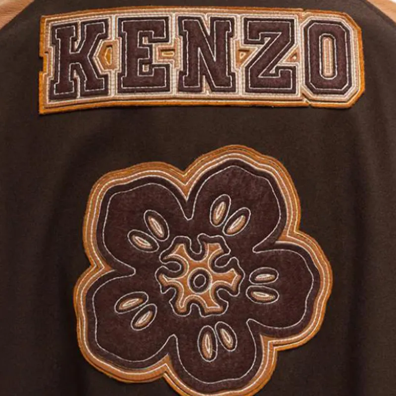 KENZO Logo Patch Varsity Jacket-8