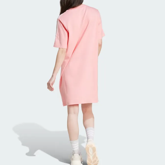 Adidas Essential Short-Sleeved Dresses Women's Pink-3