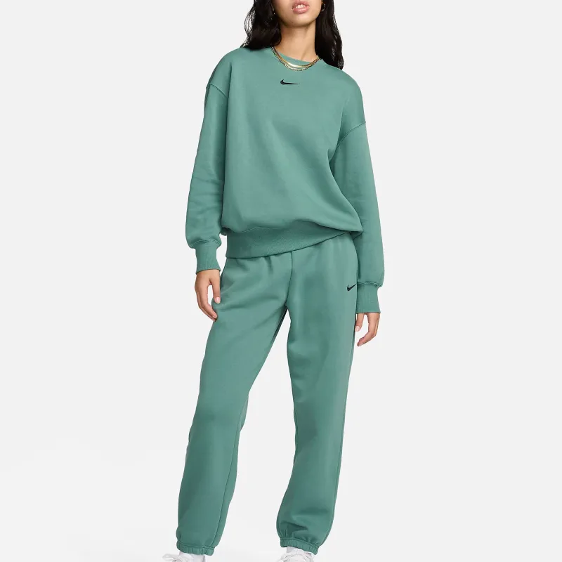 Nike Women's Oversized Crew-Neck Sweatshirt Sweatshirt Women's Turquoise-2