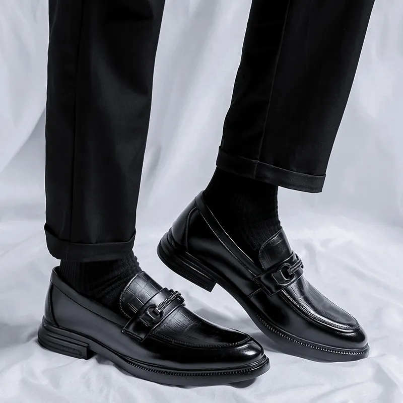 Beidouniao Dress Shoes Men's Black-6