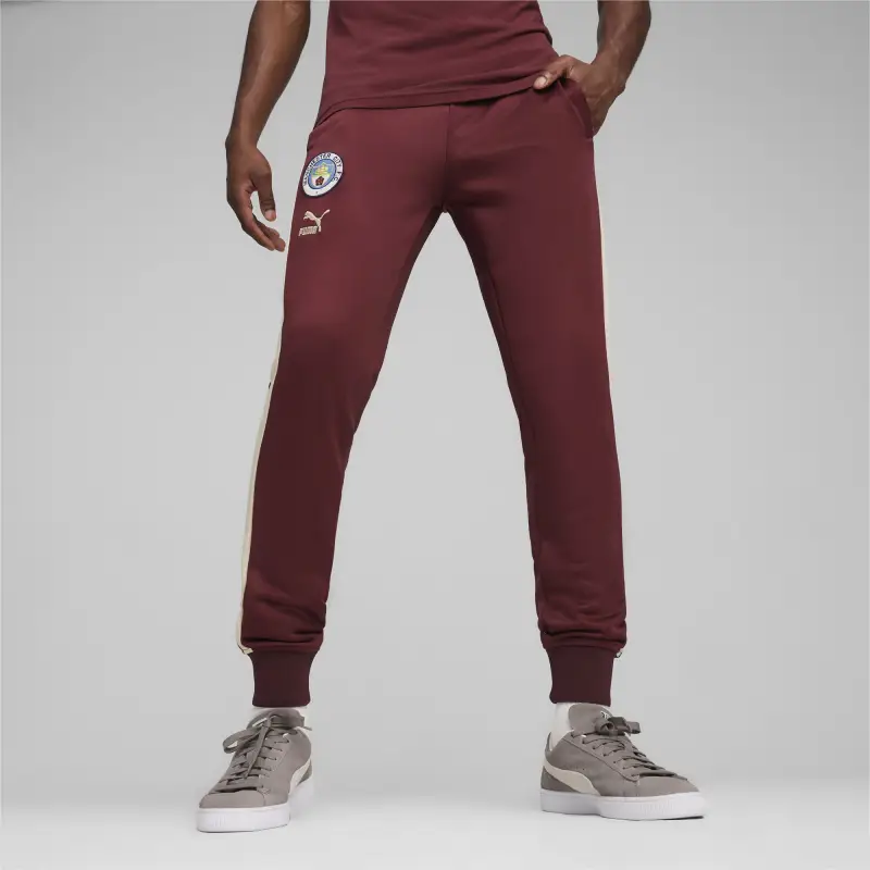PUMA Football Heritage T7 Knitted Sweatpants Men's Burgundy-2