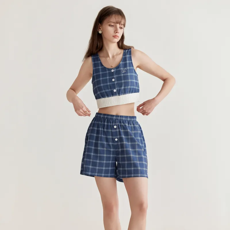 WANANNI Pajama Gift Box Women's Mountain Mist Blue-1