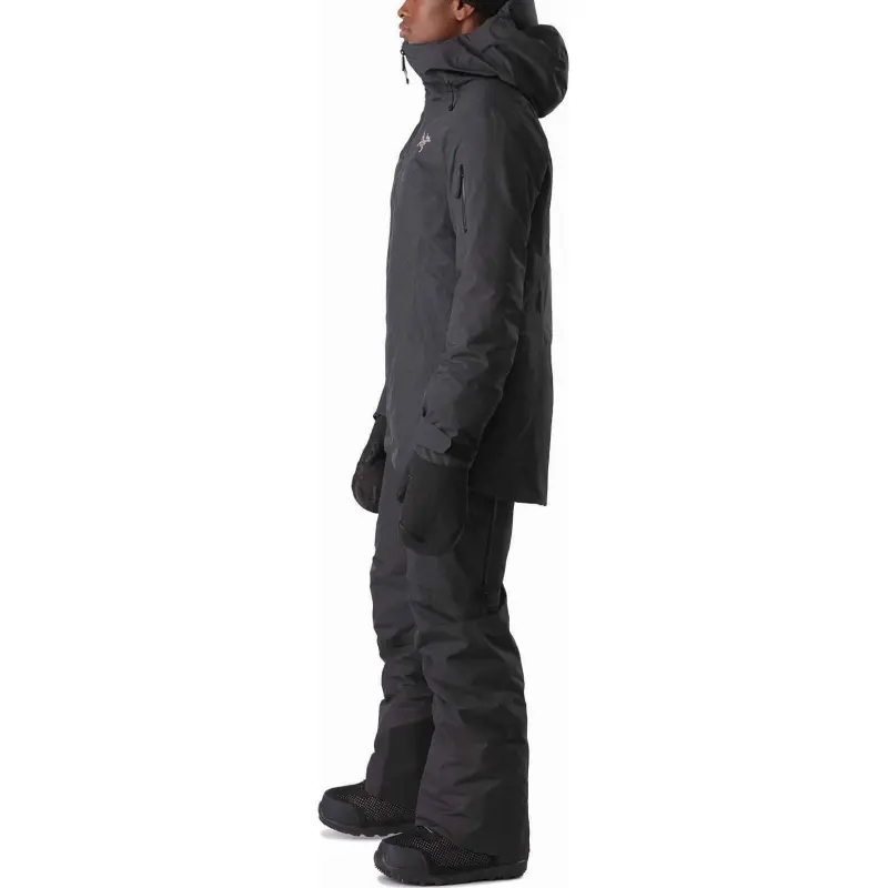 Arcteryx Skiing And Paragliding Water-Resistant Windproof Breathable Warm Windbreaker Jacket Women's Black-2