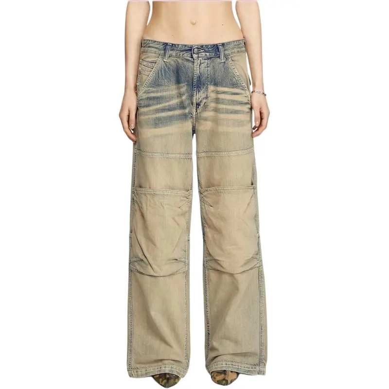DIESEL Jeans Unisex Beige Yellow-3