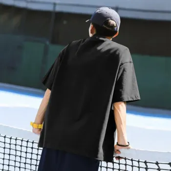 Tonlion T-Shirts Men Black