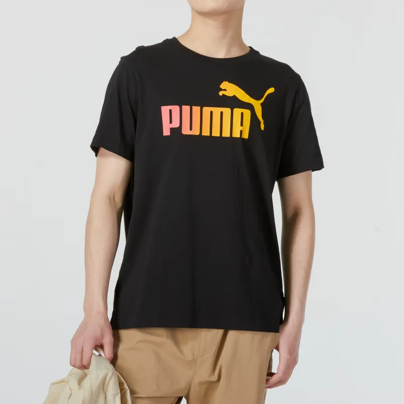 PUMA ESS T Shirts Men Black-4