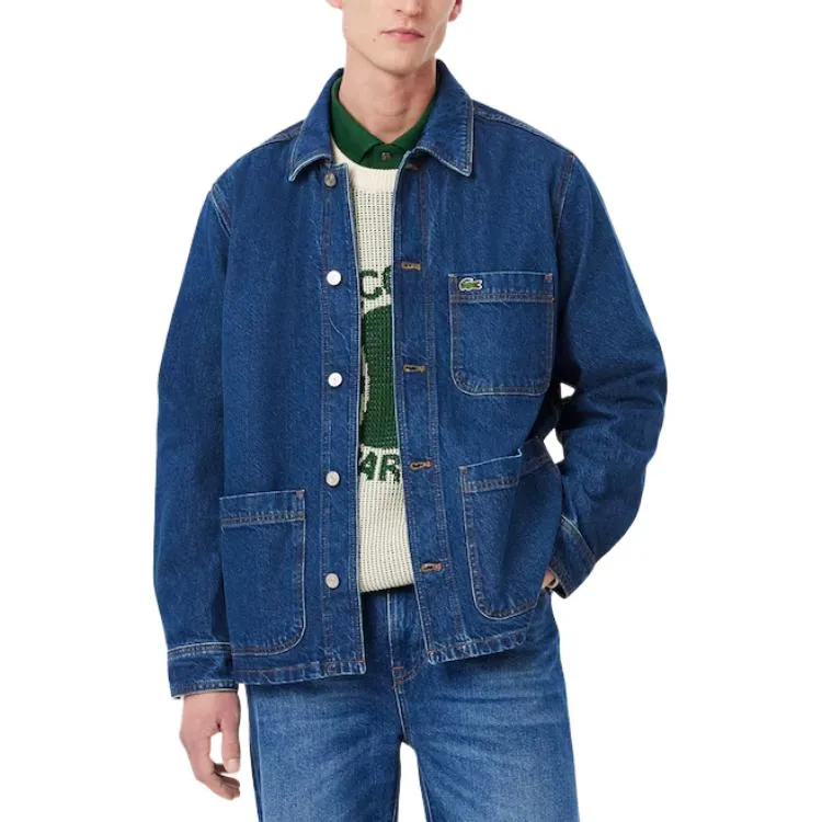 LACOSTE Denim Jacket Men's Blue-2