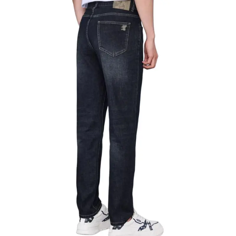 HLA The Mountain Is Not In The High Series Jeans Men's Blue Gray Denim Gradient-4