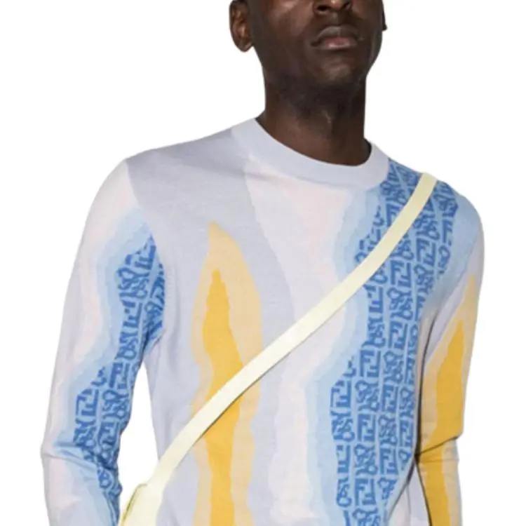 FENDI Sweaters Men Blue-5