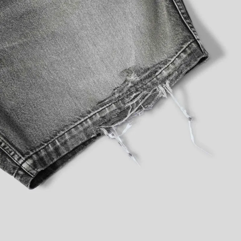 MADNESS Denim Shorts Men's Black-6