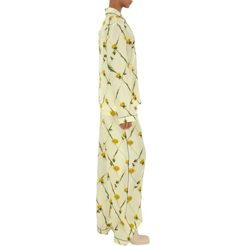 Burberry Dandelion print Silk satin Trousers-4