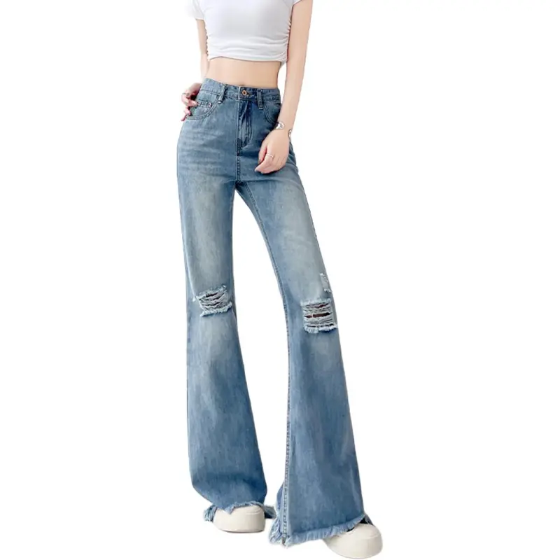 NHZN Jeans Women's Light Blue-2