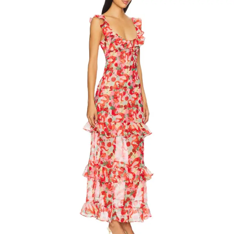 FOR LOVE & LEMONS Sleeveless Dress Women's Red-2
