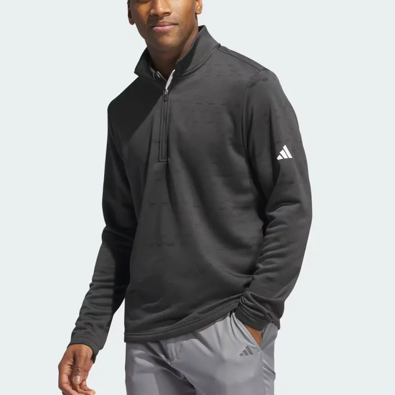 Adidas Free Shipping With AdiClub Core Printed Quarter Zip Pullover-2