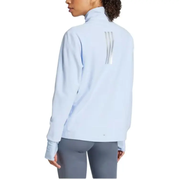 Adidas Free Shipping With AdiClub Boston Marathon® 2025 Own The Run 1/2 Zip Tee-2