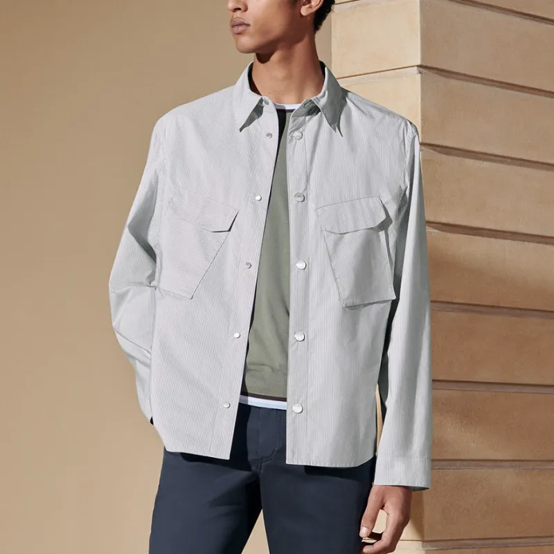 HERMES SS24 Shirt Men's Light Green-2