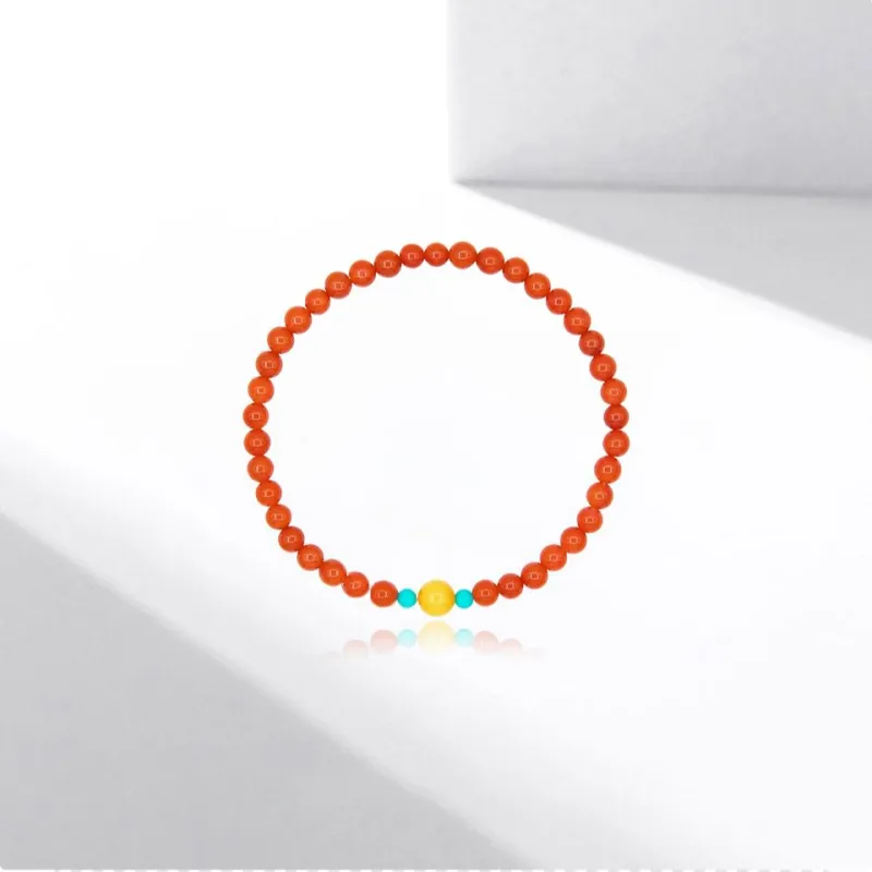 Fuxin Southern Red Agate Bracelets Women's-1