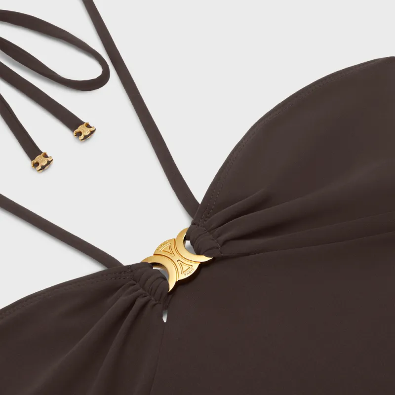 CELINE SS23 One piece Swimsuit Women's Brown-2