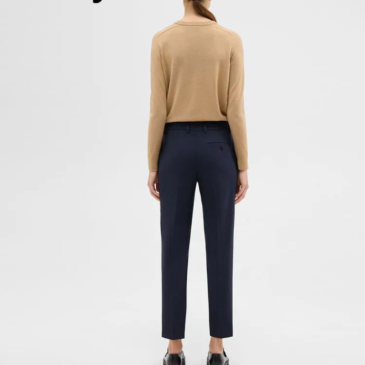 THEORY Designer Co authored Collection Casual Pants Women's Mist Navy Blue W11-2