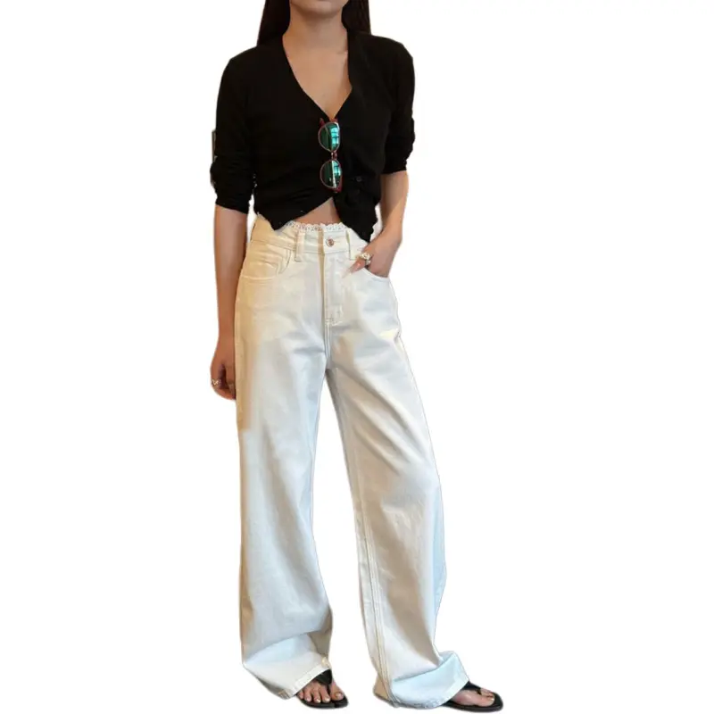 Concubine Zhu Jeans Women's White-1