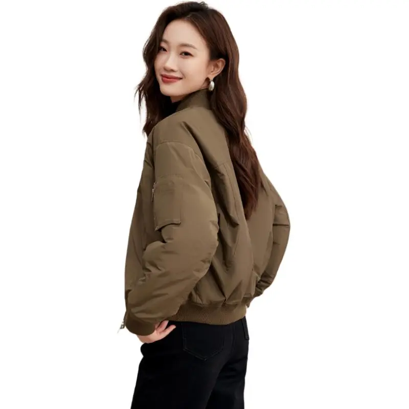 Mo Han Yi Mei Puffer Jacket Women's Dark Coffee-2