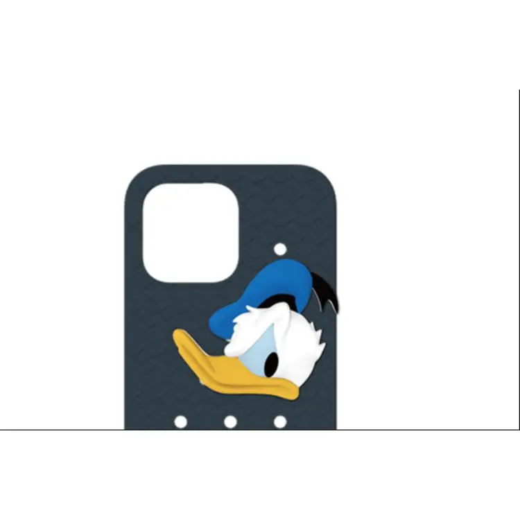 WONDERHOLE Silicone Material DIY Donald Duck Phone Case Combo Set 03 Compatible With IPhone 14/15/Pro/Max-2