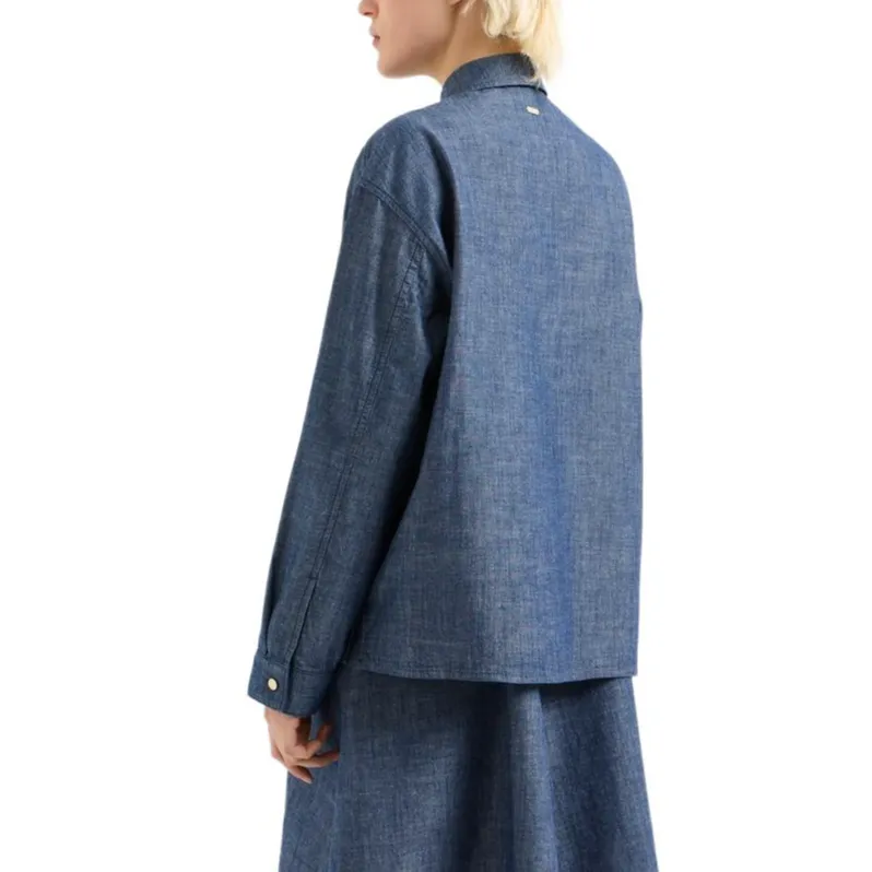 ARMANI EXCHANGEAE SS25 Shirt Women's Blue-2