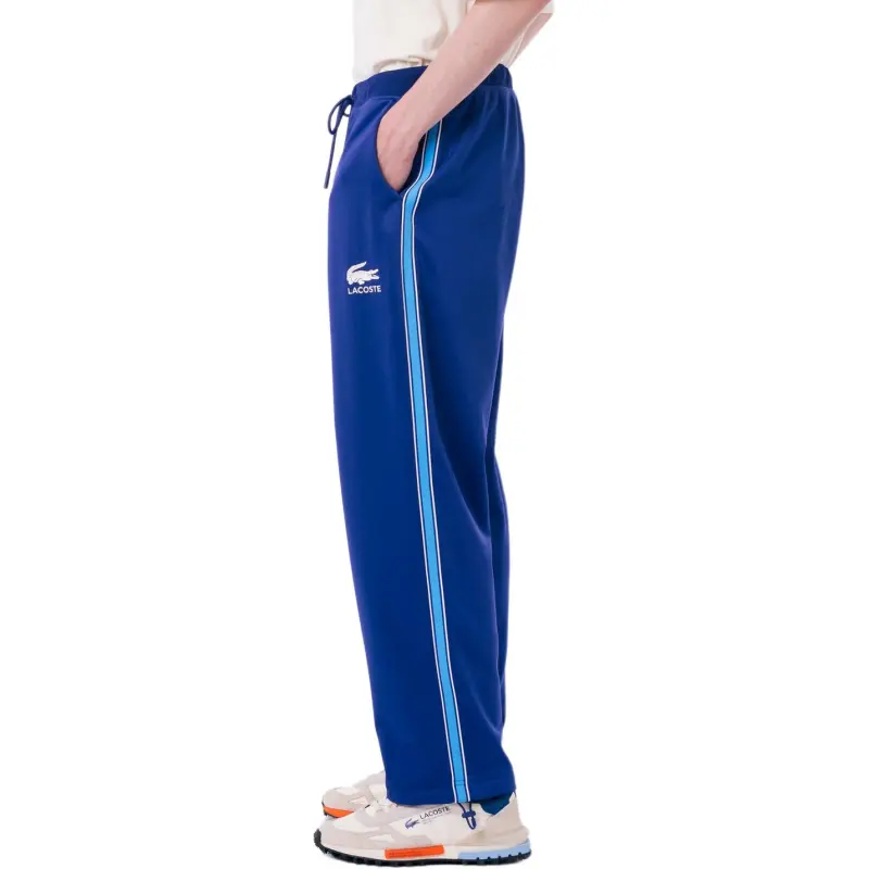 LACOSTE Knitted Sports Pants Men's Blue-4