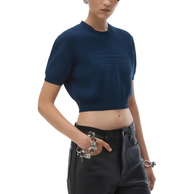 Alexander Wang Logo embossed T shirt-2