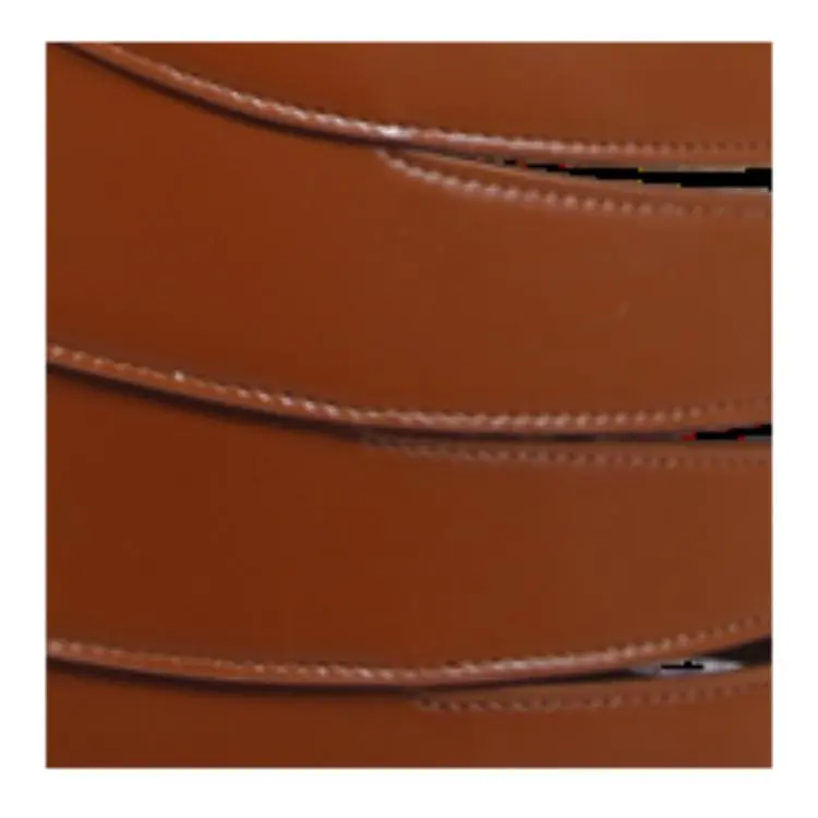 Alaia Calfskin Shoulder Bag Small Size Women's Brown-4