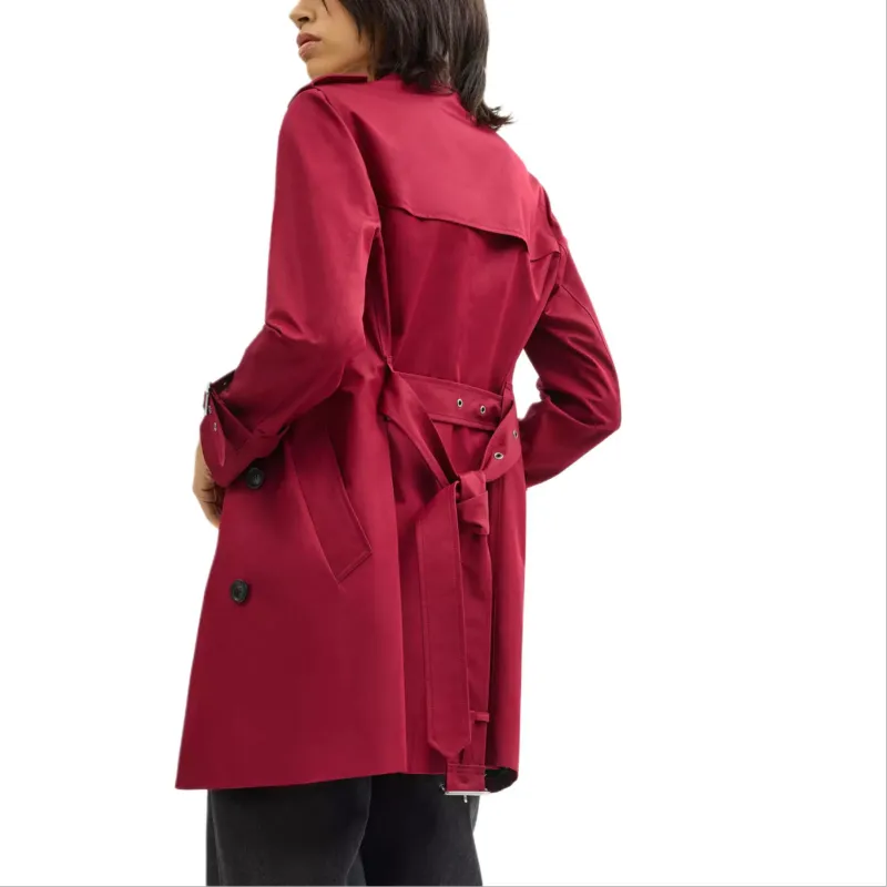COACH SS21 Trench Coat Women's Red-2