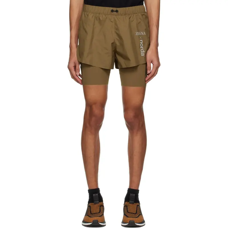 Zegna Casual Shorts Men's Brown-2
