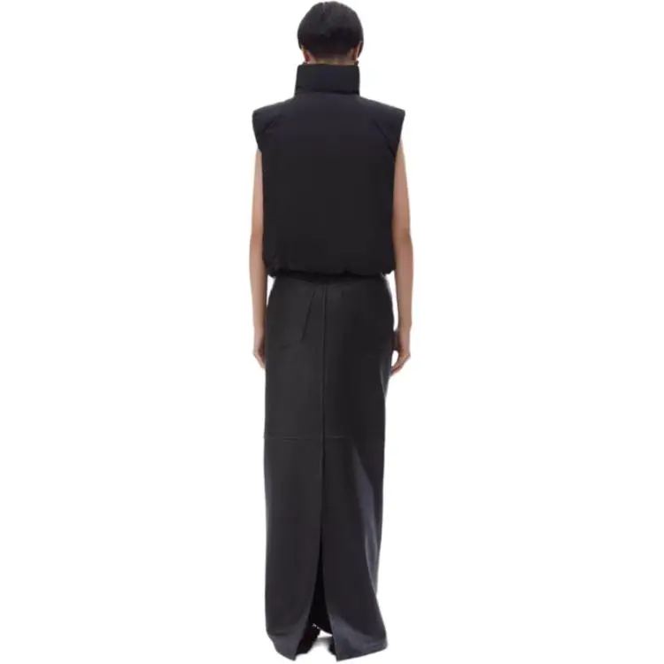 Alexander Wang Dome Silicone Patch Puffer Vest Black-1