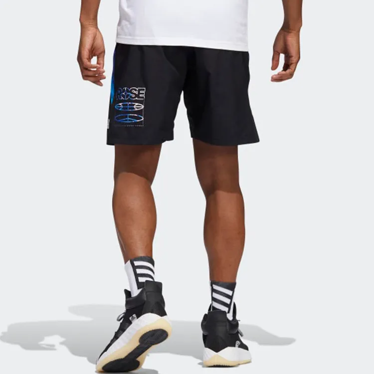 Adidas Sports Shorts Men Black Blue-3