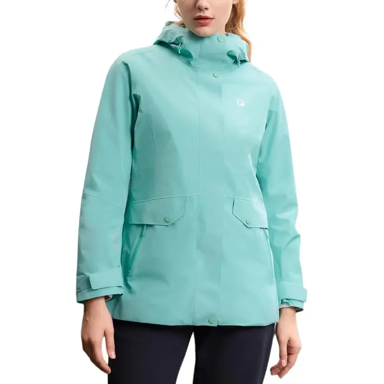 FILA Jacket Women's Gray Cyan Green-3