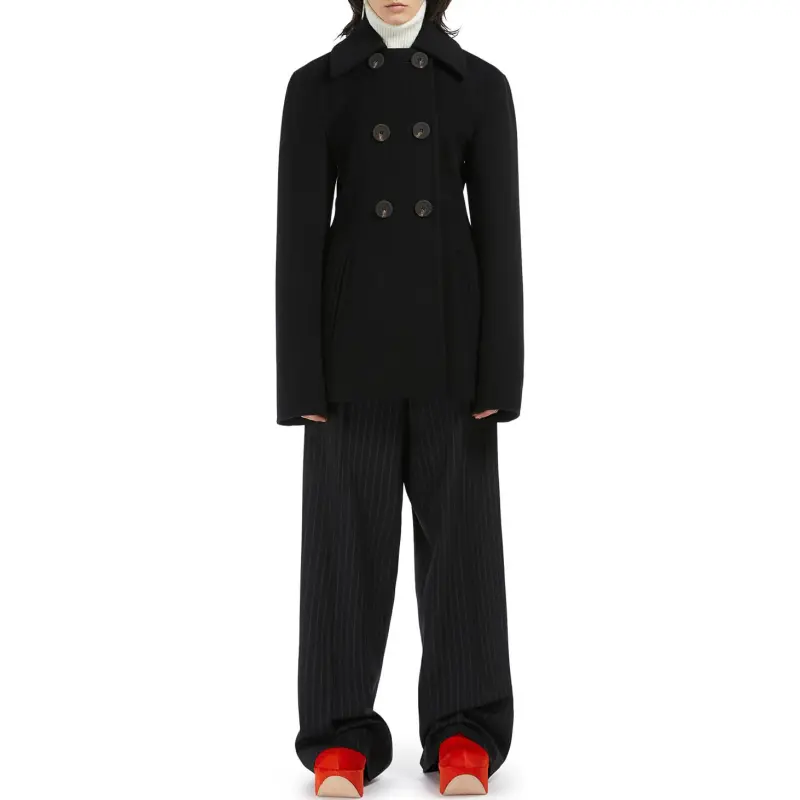 SportMax Coats Women's Black-3