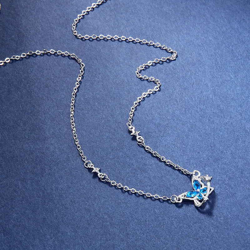 Silver Trim Alloy Necklaces Women's-3