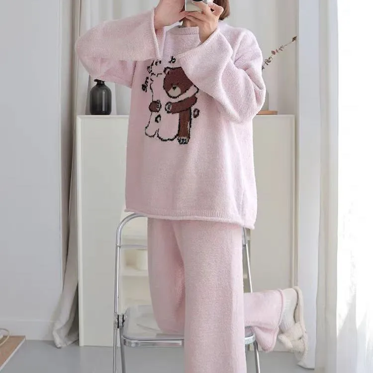 WANANNI Pajama Set Women's Cream Pink-2