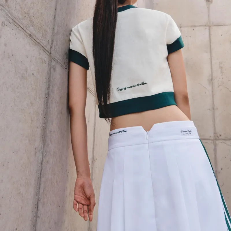 Adidas Originals x Notitle Casual Short Skirts Women's White-3