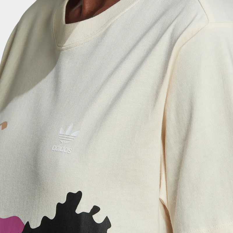 Adidas Originals THEBE MAGUGU Regular T Shirt Women's Beige-5