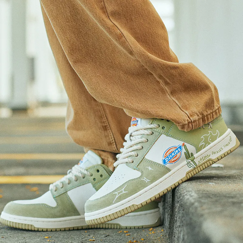 Dickies Abrasion Resistant Lightweight Slip Resistant Low Top Skateboard Shoes Men's Avocado Green-7